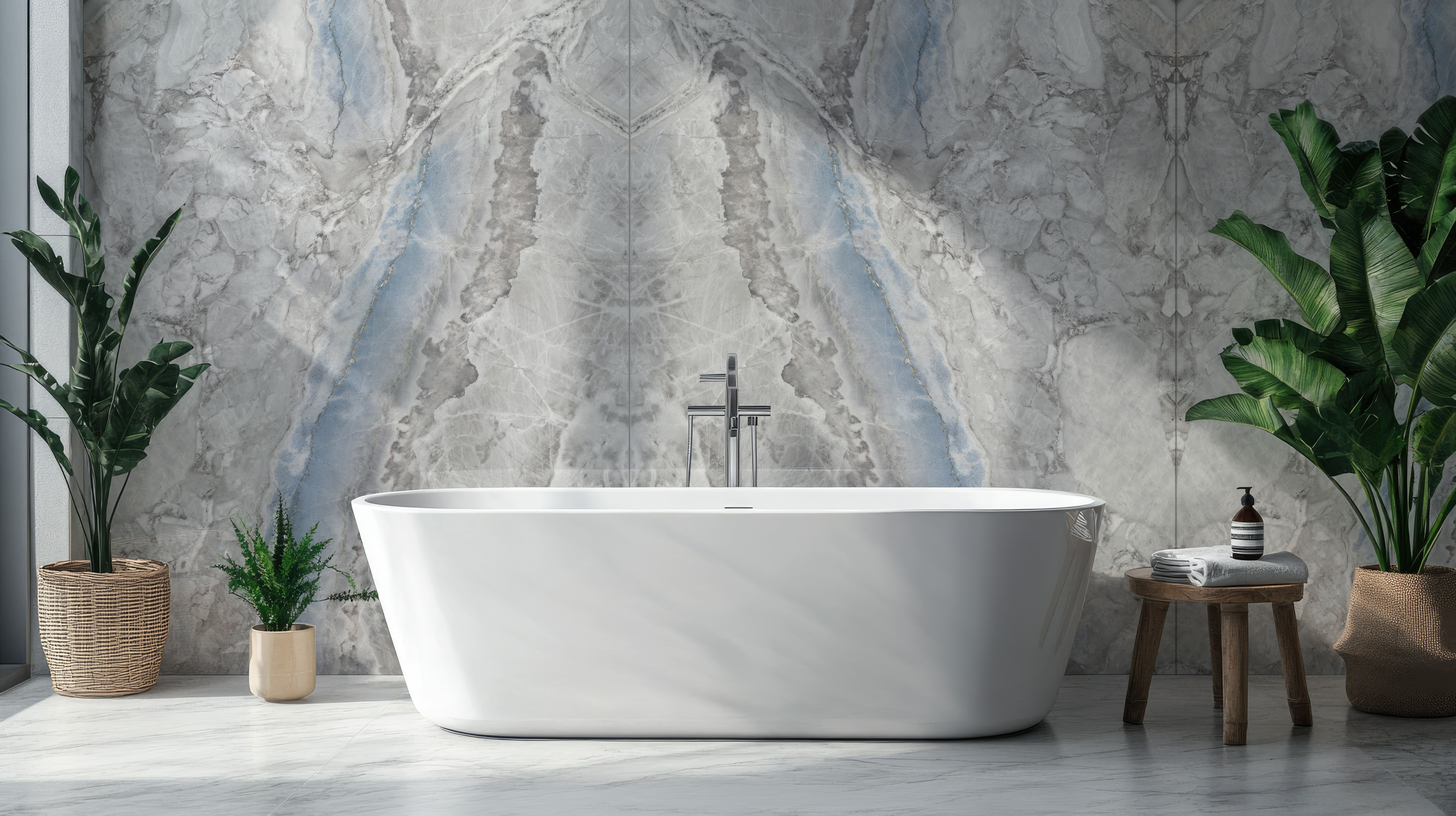 Bulgari Blue, 9308 — Bathroom interior scene