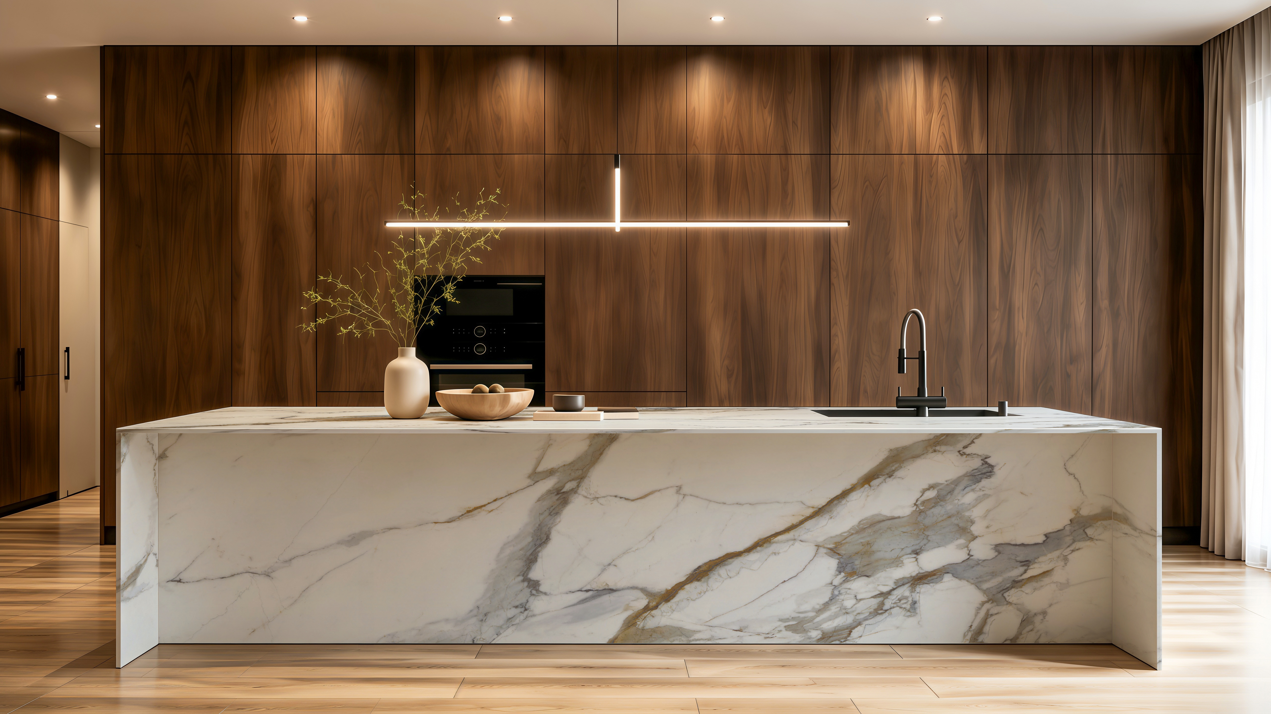 Calacatta Macchia Vecchia, 9101 — kitchen application