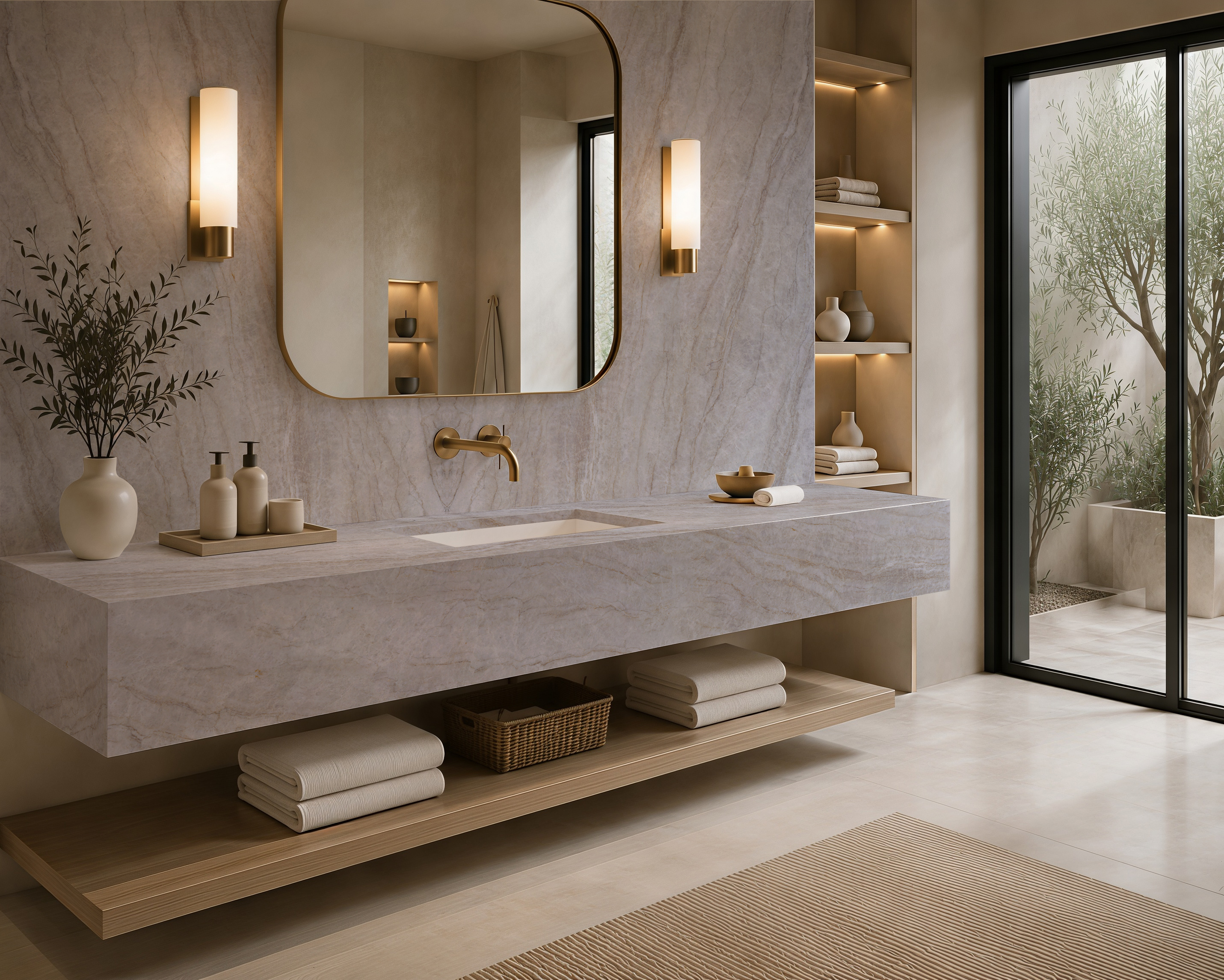 Taj Mahal Luxe, 9222 — Bathroom interior scene