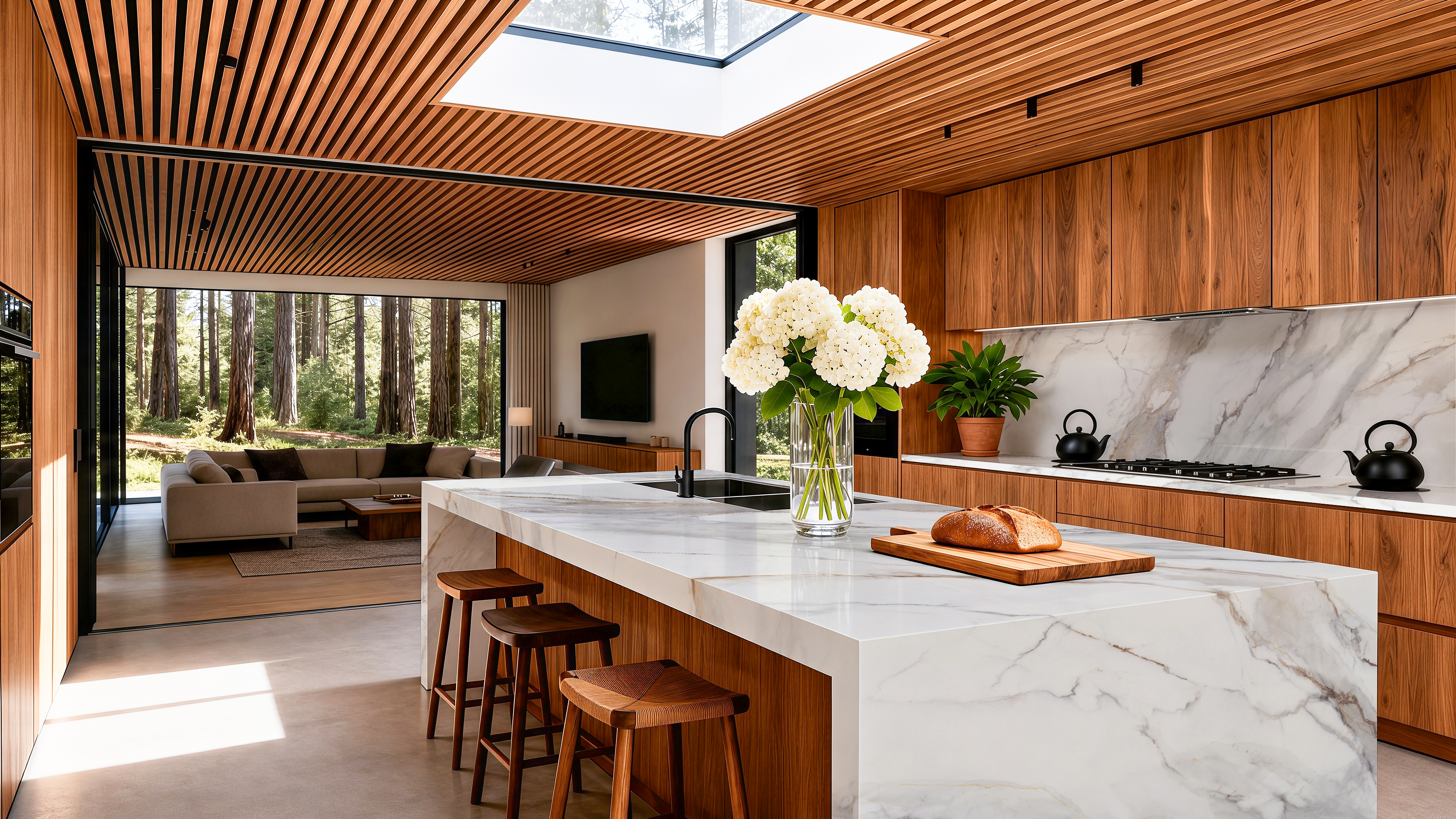 Calacatta Buckingham, 9121 — Kitchen interior scene