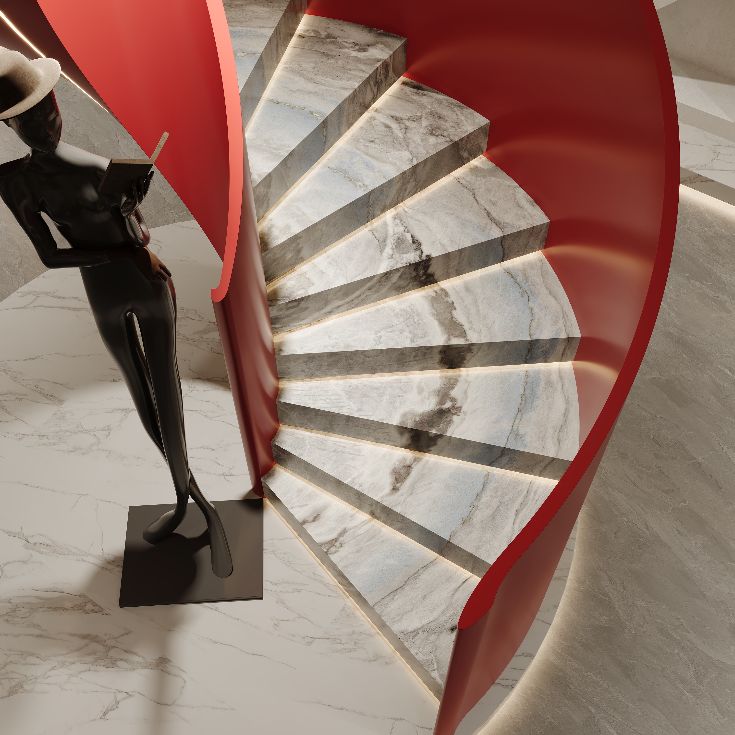 Bulgari Blue, 9308 — Stairs interior scene