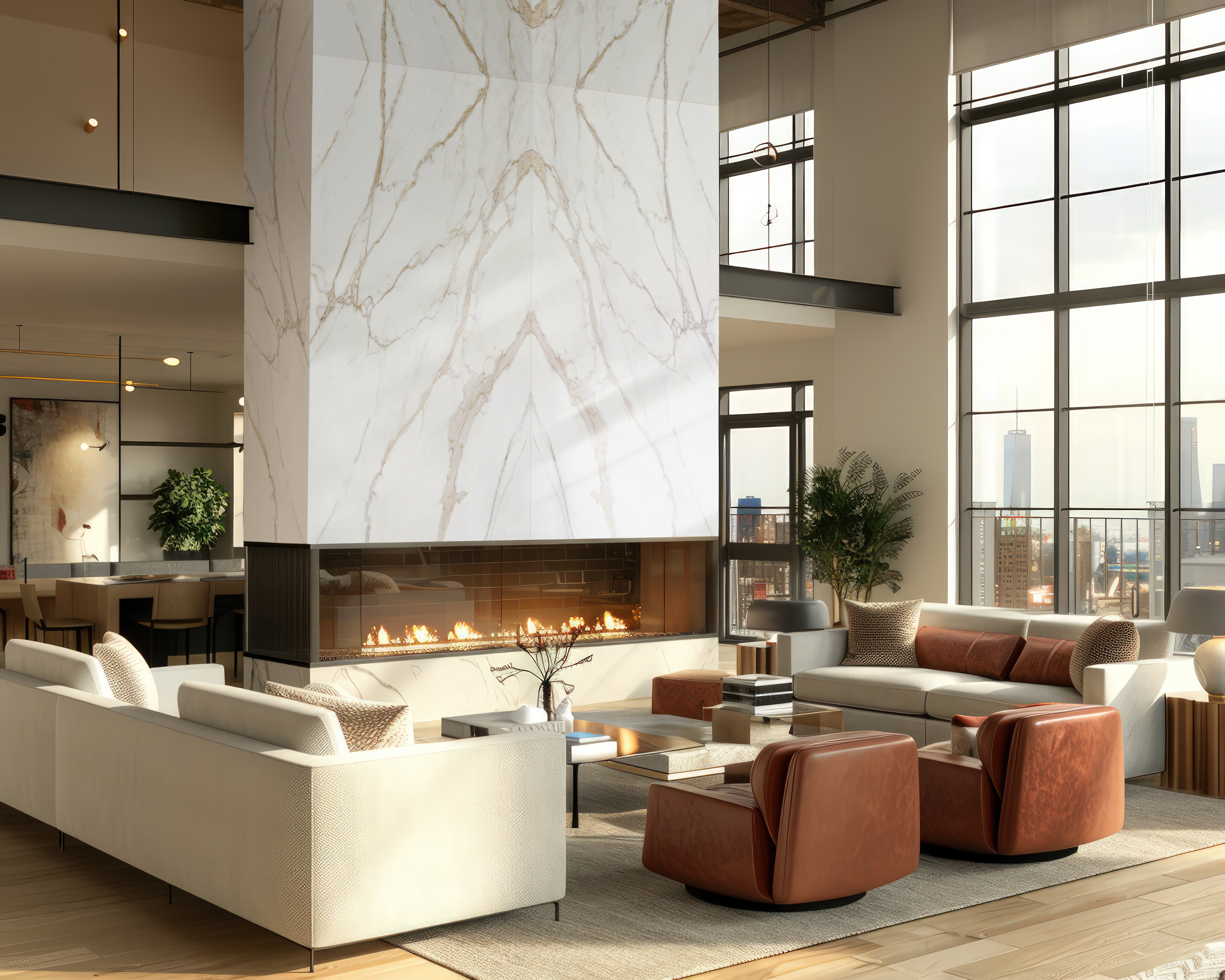 Calacatta Oro, 9103 — Interior Spaces interior scene