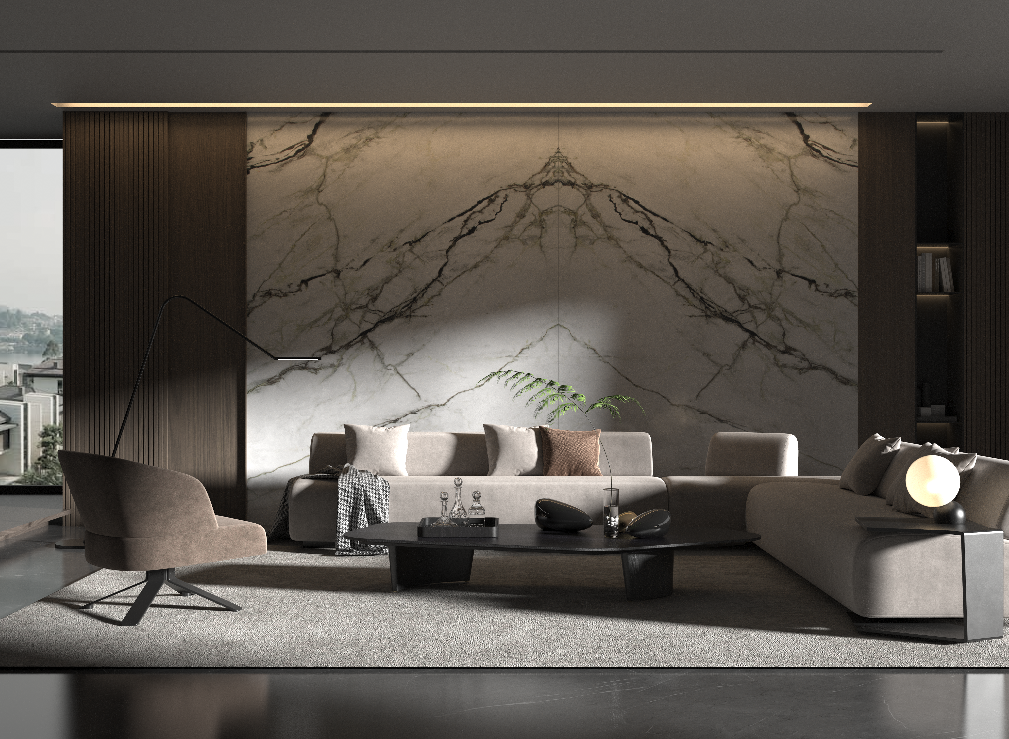 Opus White, 9107 — Stairs interior scene