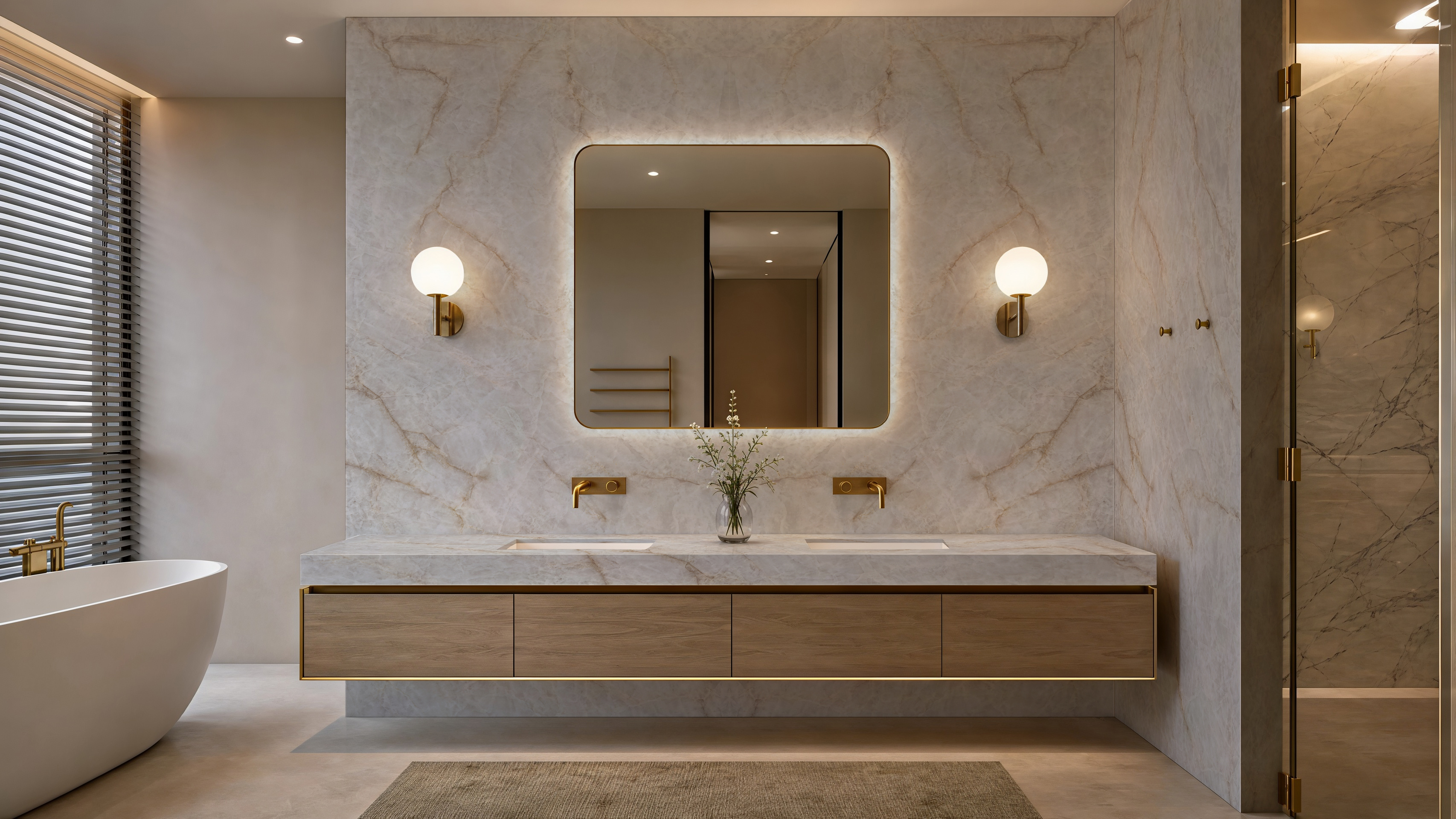 Cristallo Vitra, 9126 — Bathroom interior scene