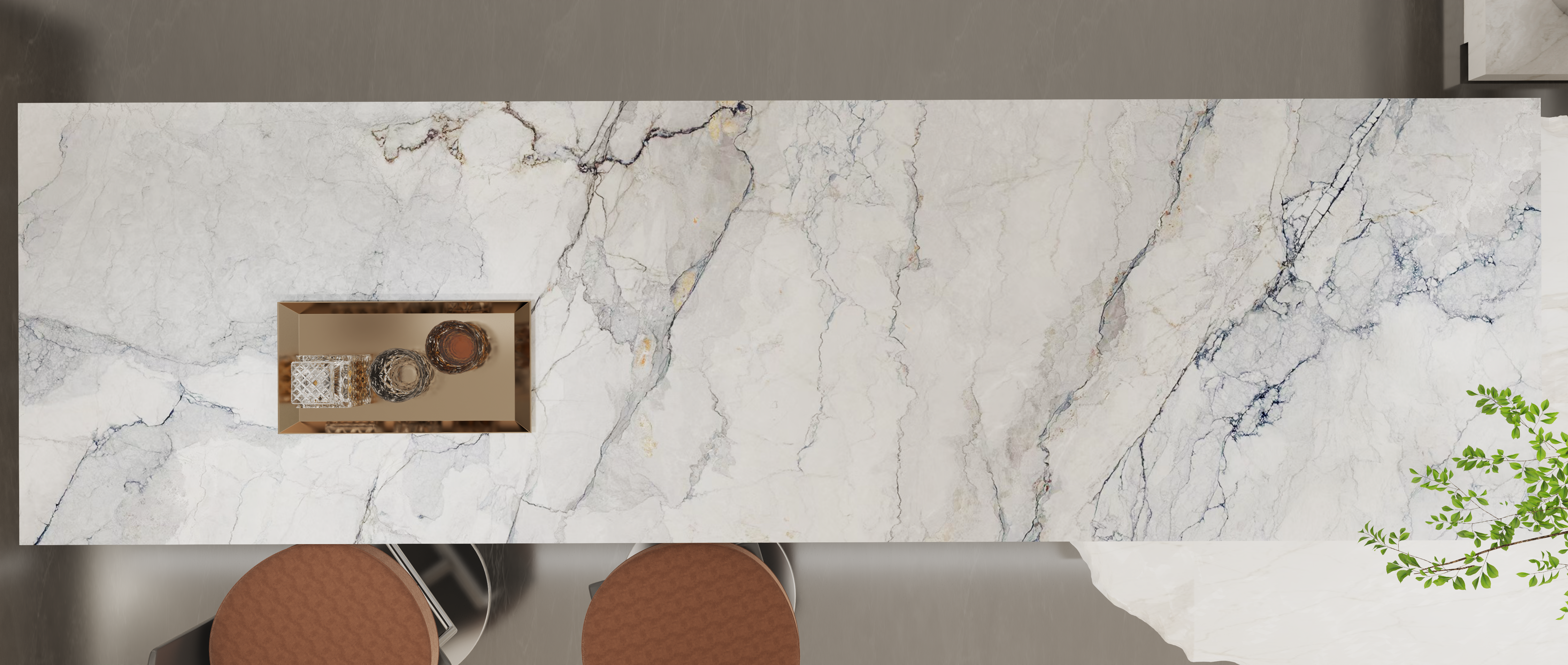 White Camouflage, 9310 — Kitchen interior scene