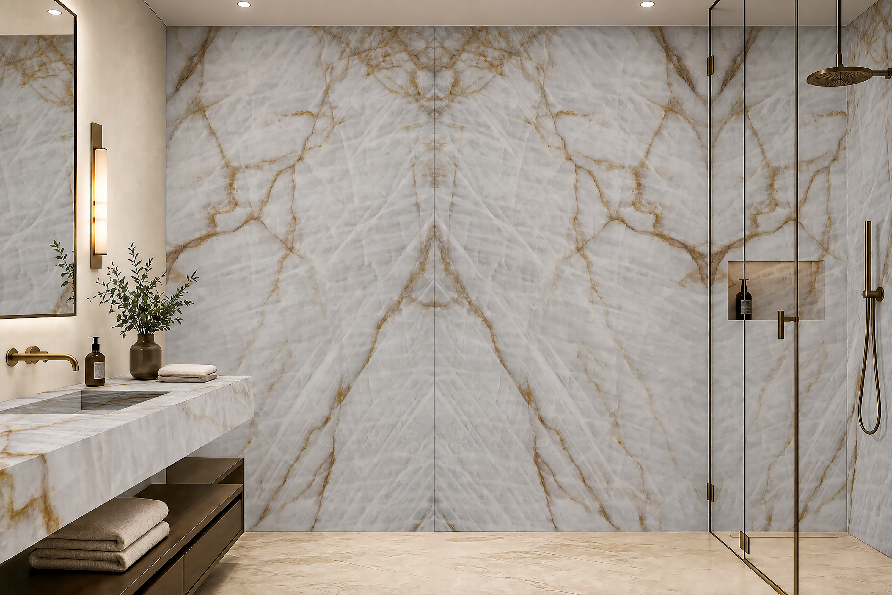 Cristallo Extra, 9001 — Bathroom interior scene