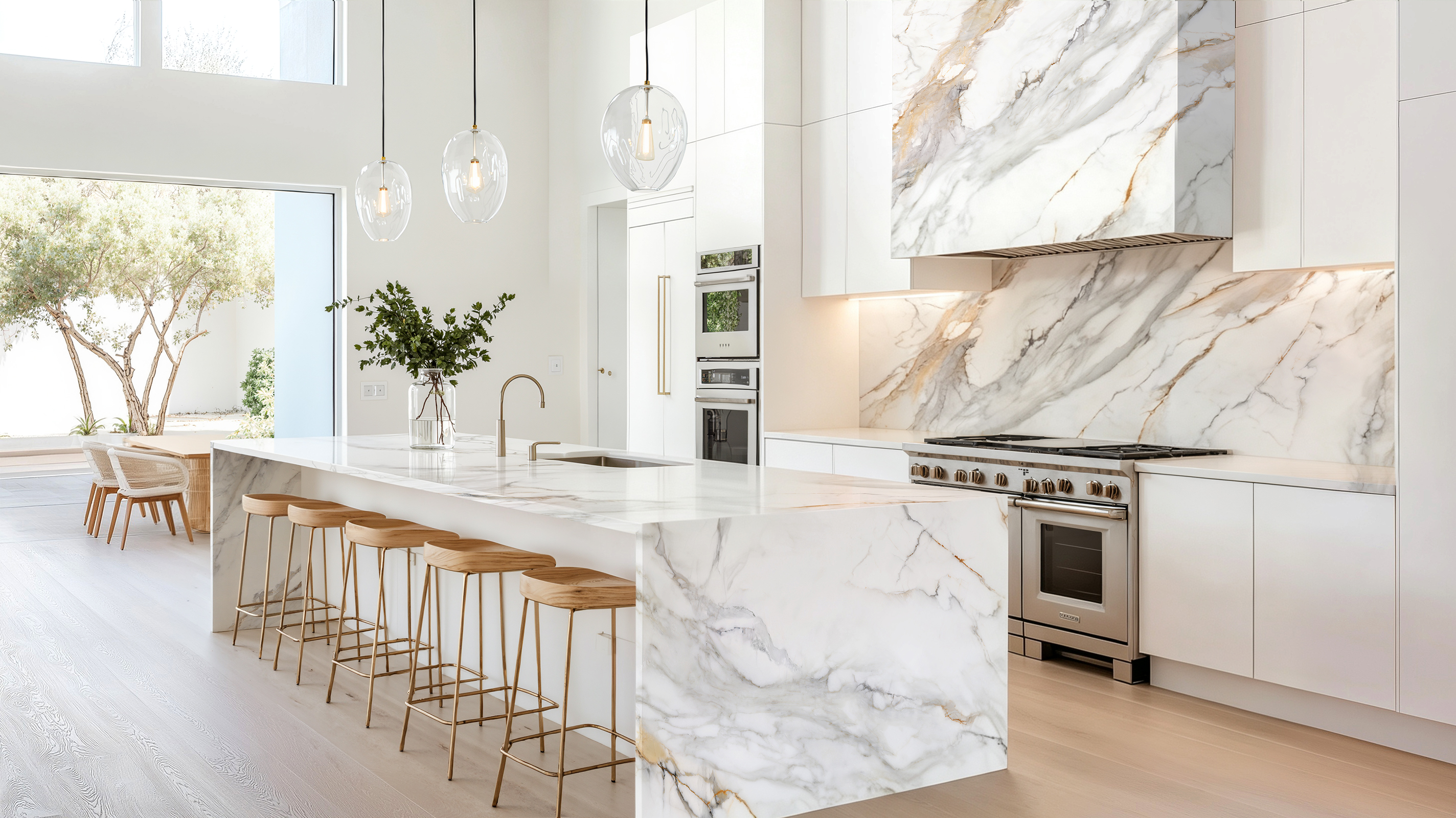 Calacatta Buckingham, 9121 — Kitchen interior scene