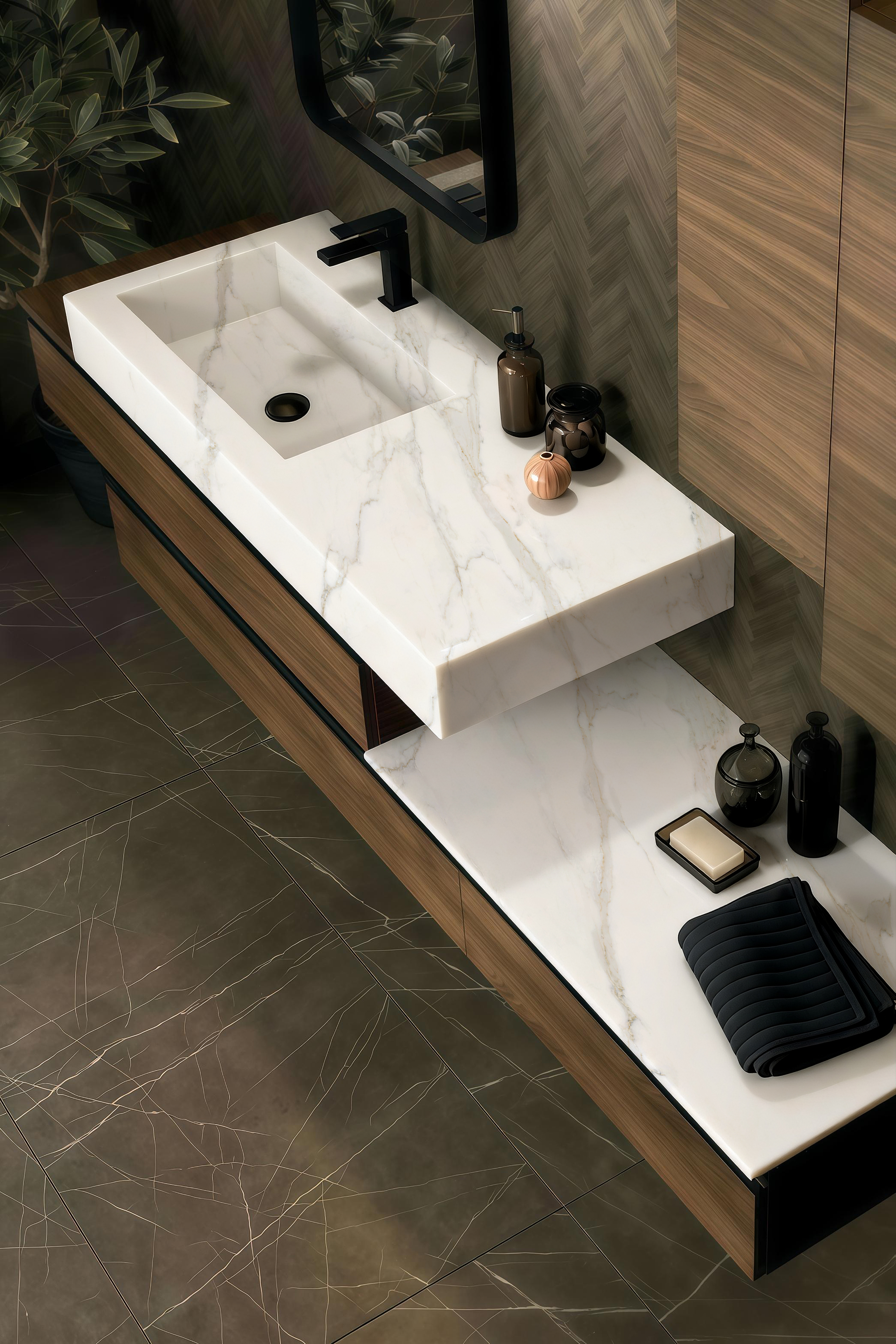 Calacatta Oro, 9103 — Interior Spaces interior scene