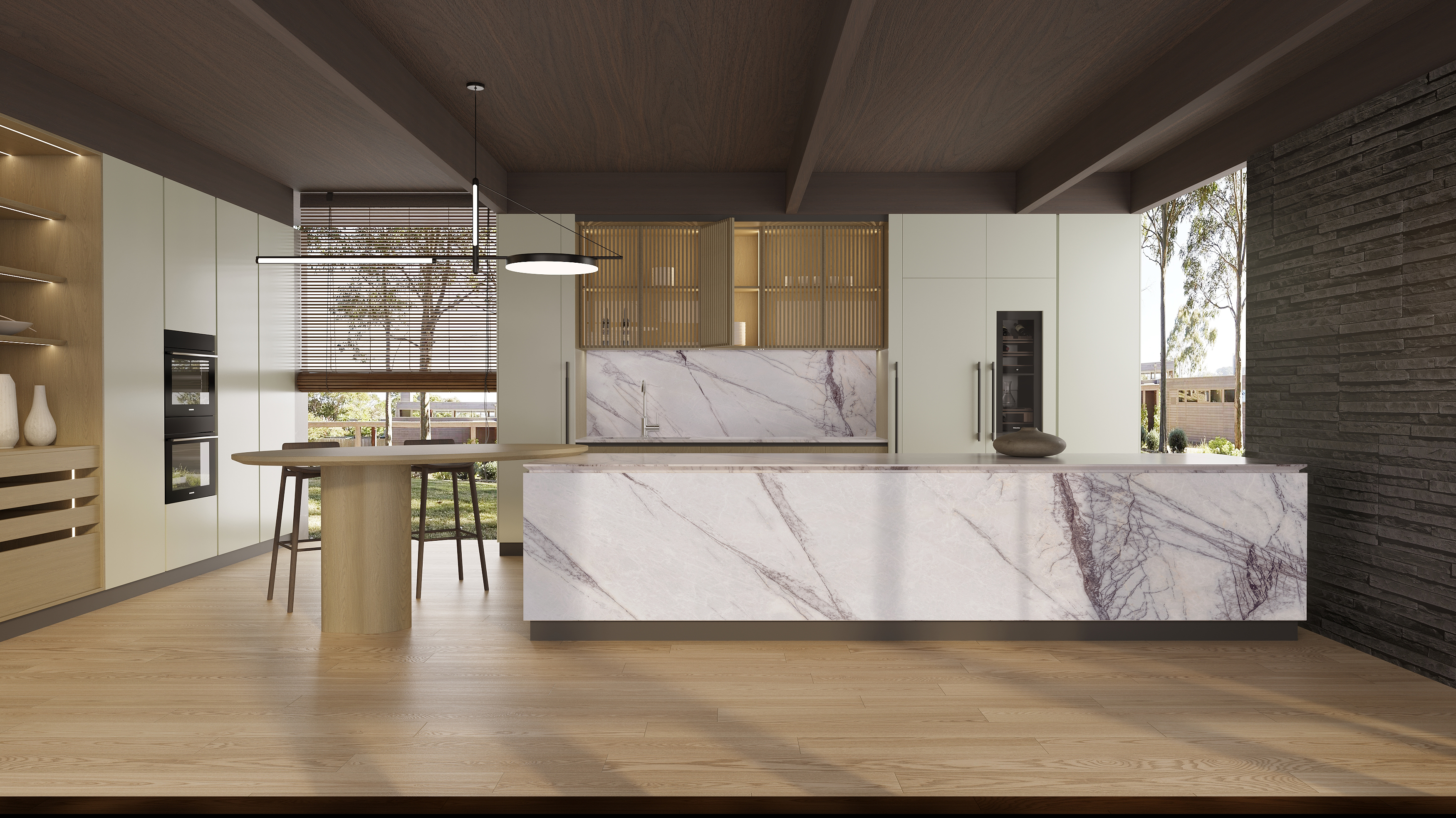 Lilac, 9128 — Kitchen interior scene
