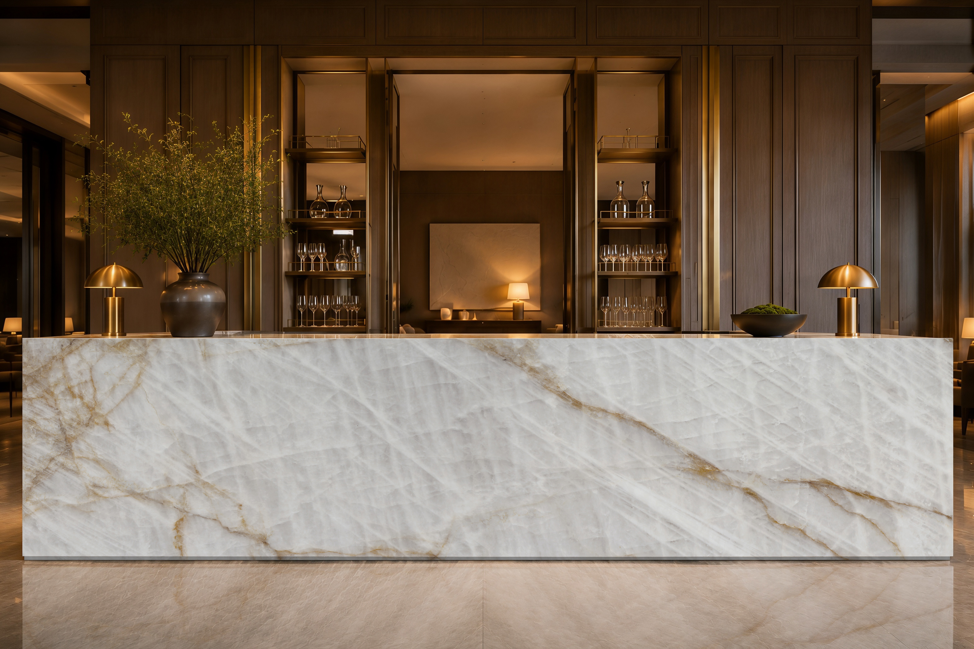 Cristallo Extra, 9001 — Reception interior scene